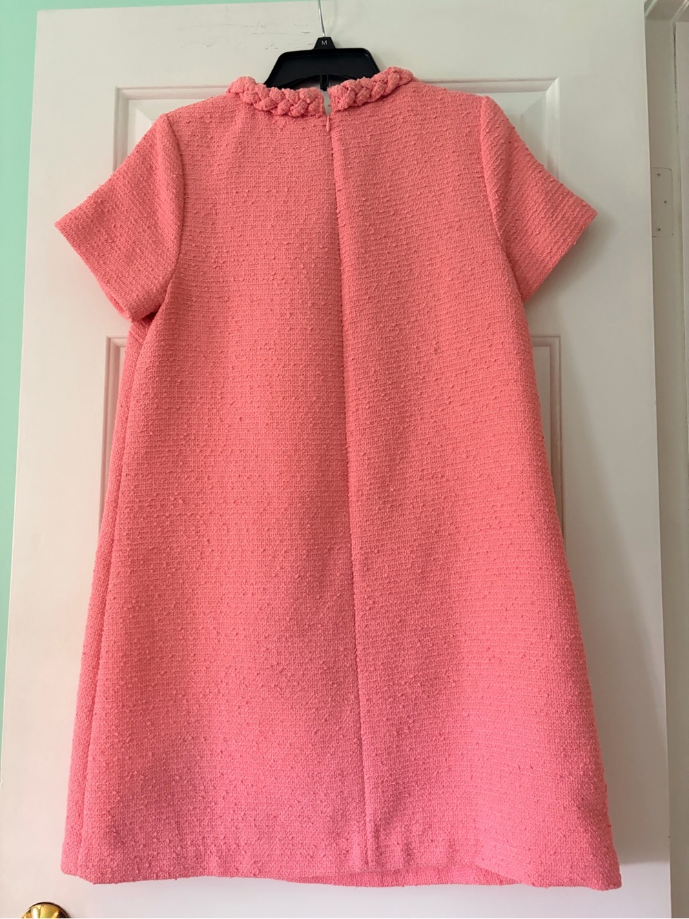 Tuckernuck Coral Pink Braided-Trim Shift Dress - Picture 2 of 3